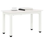 vidaXL Table basse Blanc 60 x 30 x 36 cm Bois de pin massif
