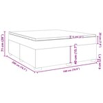vidaXL Sommier à lattes de lit et matelas Gris foncé 180x200cm Velours