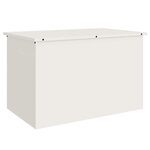 vidaXL Boîte de Rangement Extérieure Blanc 80 x 50.5 x 50 cm