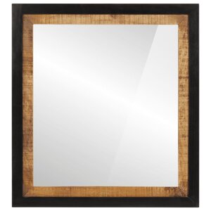 vidaXL Miroir de salle de bain 55x1x60cm verre et bois massif manguier