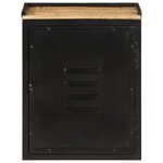 vidaXL Armoire de salle de bain 40x30x50 cm fer et bois de manguier