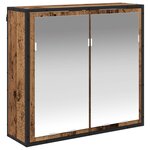 vidaXL Ensemble de mobilier de salle de bain avec tiroir Bois ancien