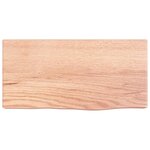 vidaXL Étagère murale marron clair 40x20x6 cm bois chêne massif traité