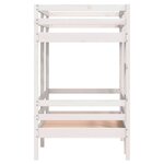 vidaXL Lit superposé sans matelas blanc 90x190 cm bois de pin massif