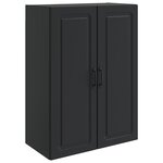 vidaXL Armoire Murale 66 x 34 5 x 90 cm Bois d'ingénierie Noir