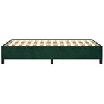 vidaXL Cadre de lit sans matelas vert foncé 120x190 cm velours