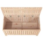 vidaXL Boîte de rangement de jardin 115x49x60 cm Bois massif de pin