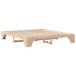 vidaXL Cadre de lit Pin massif 207 x 207 x 30 cm Bois massif en pin