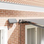 vidaXL Auvent Rétractable Gris clair 350 x 250 cm tissu