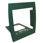 Support grillage rigide & palissade vert mat sablé ral 6005ms