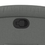 vidaXL Fauteuil inclinable Gris foncé Tissu