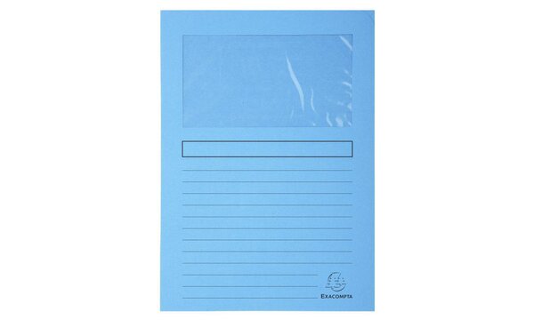 Paquet de 100 chemises à fenêtre SUPER 160g/m2 - 22x31cm EXACOMPTA