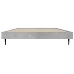 vidaXL Cadre de lit sans matelas gris béton 100x200 cm