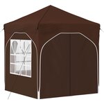 vidaXL Tente de fête pop-up 192 x 192 x 245 cm Marron