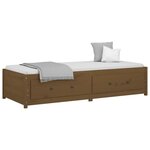 vidaXL Lit de jour sans matelas marron miel 80x200 cm bois pin massif