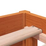 vidaXL Lit de jour sans matelas cire marron 90x200 cm bois pin massif