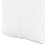 vidaXL Coussin de Dos Blanc 100 x 24 x 50 cm tissu