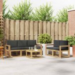 vidaXL Ensemble de canapés d'extérieur 6 pc