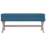 vidaXL Tabouret de rangement Bleu 110x45x49 cm Velours