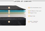 Matelas mousse 140 x 190 x 25 cm - Gris