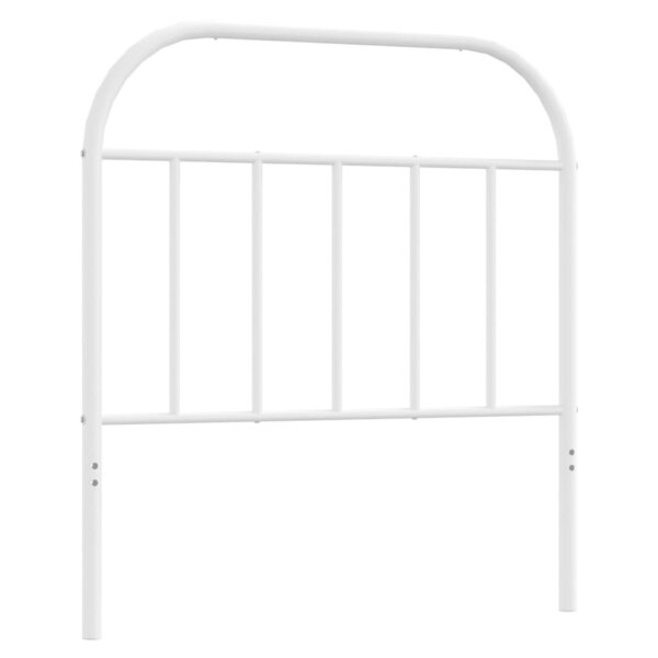 vidaXL Tête de lit métal blanc 80 cm