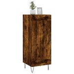 vidaXL Buffet Chêne fumé 34 5x34x90 cm Bois d'ingénierie