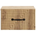 vidaXL Cabinet de chevet mural 2 pc Chêne artisanal 34 5 x 33 x 20 cm
