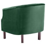 vidaXL Fauteuil Vert Velours