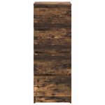 vidaXL Buffet chêne fumé 37 5x35x99 cm bois d'ingénierie