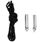 vidaXL Auvent latéral de balcon 122x250 cm noir