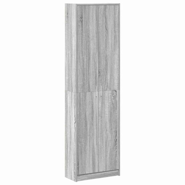 vidaXL Armoire Gris Sonoma 55 x 25 x 189 cm Bois d'ingénierie