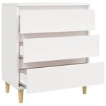 vidaXL Buffet Blanc 60x35x70 cm Bois d'ingénierie