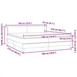 vidaXL Sommier à lattes de lit avec matelas rose 180x210 cm velours