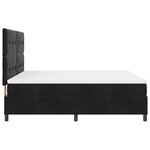 Lit Box Spring vidaXL avec Matelas Noir Super King Velours