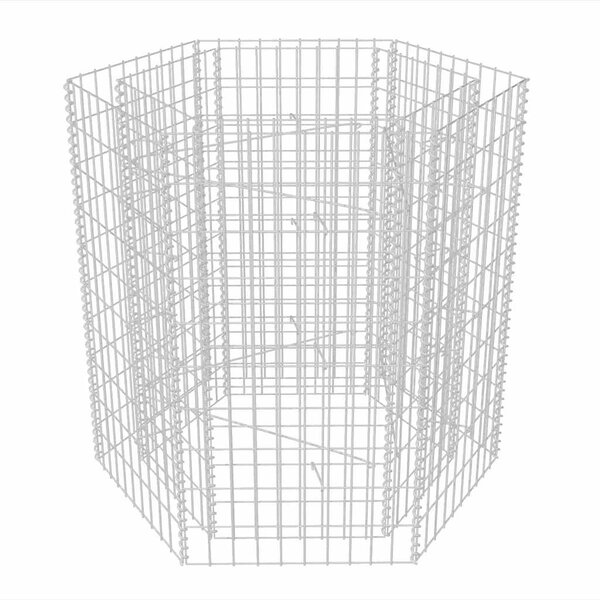 vidaXL Lit surélevé à gabion hexagonale 100x90x100 cm