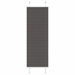 vidaXL Store plissé noir 50x150 cm largeur du tissu 49 4 cm polyester