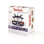 Tefal ef351412 simply invents fondue électrique 8 p  thermostat réglable  caquelon antiadhésif  plateau rotatif  5 ramequins inclus