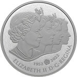Pièce de monnaie en argent 50 dollars g 157.6 millésime 2023 queen elizabeth ii s reign