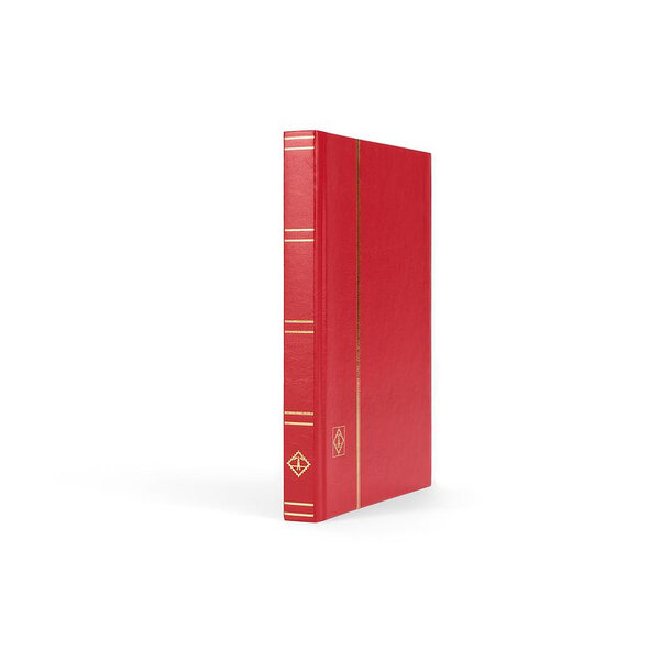 Classeur petit format 32 pages noires pour timbres. Couleur - Rouge