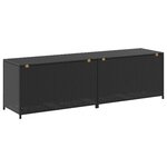 vidaXL Boîte de rangement de jardin résine tressée 200x50x60 cm noir