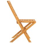 vidaXL Chaises de jardin pliantes lot de 8 47x63x90cm bois massif teck