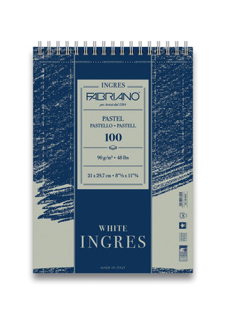 Papier fabriano ingres bloc a4 90 g blanc 100 feuil.