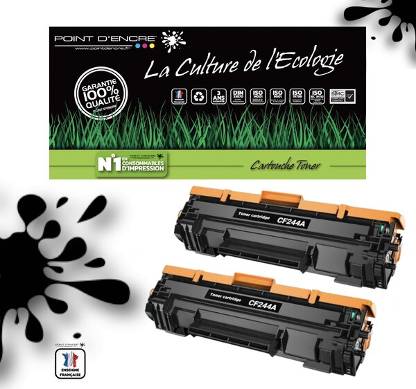 CF244A/44A - X 2 Noir - Grande capacité