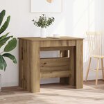 vidaXL Table à dîner 180 x 85 x 75 cm Bois d'ingénierie