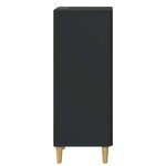 vidaXL Armoire à tiroirs Noir 33 x 34 5 x 90 cm Bois d'ingénierie