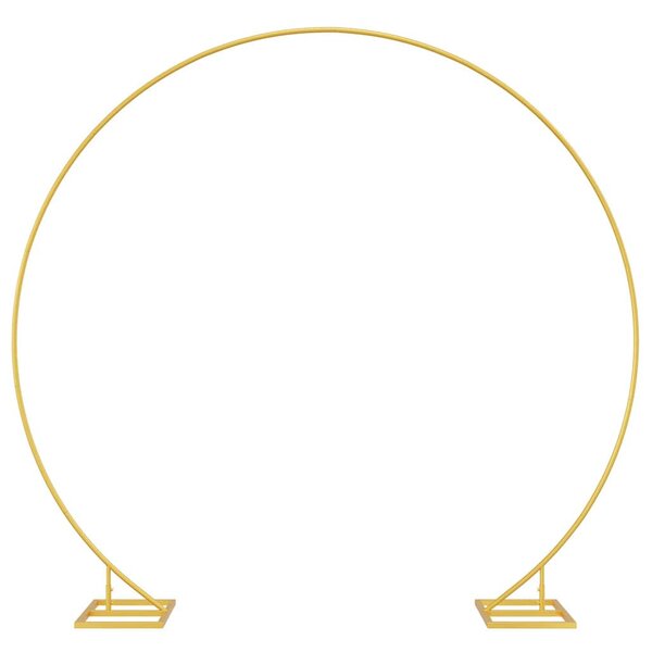 vidaXL Arche de mariage simple Doré 220 x 45 x 200 cm Acier