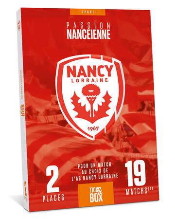 Coffret cadeau - TICKETBOX - AS Nancy-Lorraine