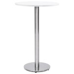 vidaXL Pied de table de bistro Argenté Ø45x107 cm Acier inoxydable