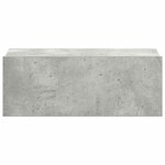 vidaXL Tables de chevet flottantes 2 Pièces Gris béton Bois d'ingénierie