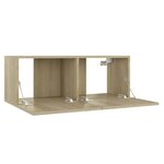 vidaXL Meuble TV Chêne sonoma 80x30x30 cm Bois d’ingénierie